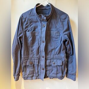 Ll Bean‎ Classic Utility Jacket Coat Blue Fall Gorpcore Cotton Blend W M